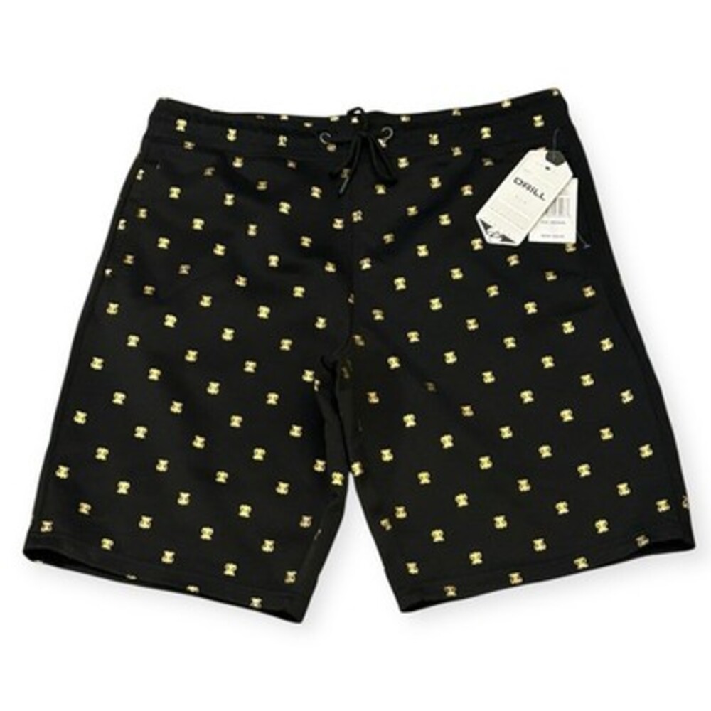 🔥 NYC Drill Clothing Co 🔥 Black Shorts With Gold Bee Accents Men’s Size [ M ]